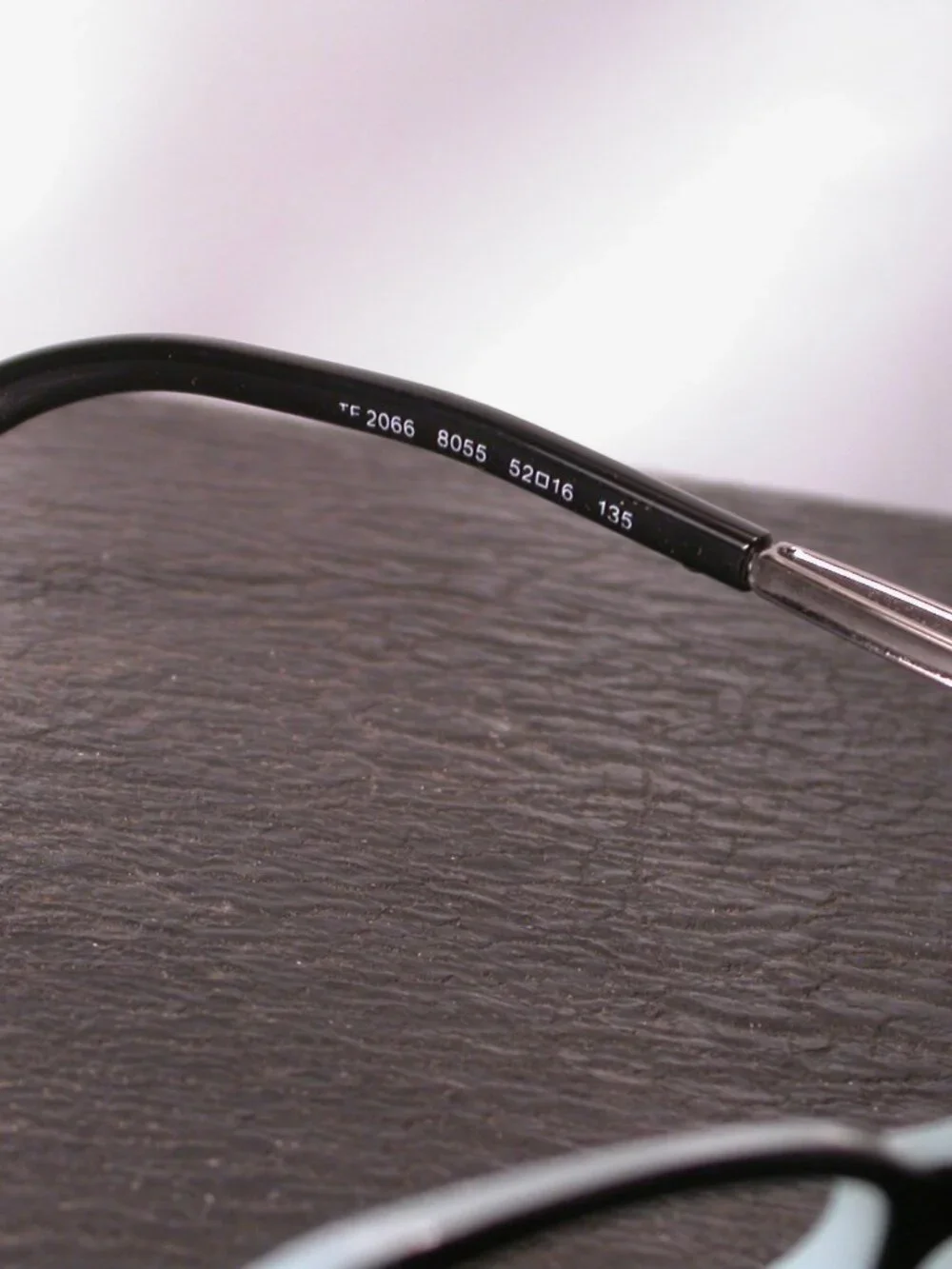 Authentic Tiffany Black Blue and Chrome Ring Eyeglasses Frames Made in Italy
